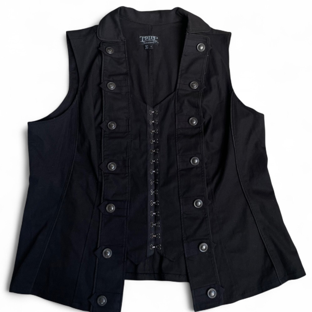 TRIPP nyc- black corset style vest